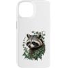 Timowo Studio Custodia per iPhone 14 Ritratto di Procione nel Bosco