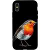 Robin Bird Outfit Custodia per iPhone X/XS Carino Robin Birds Look