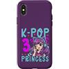 Girls Birthday Korean Kids K Pop Fan K-P Custodia per iPhone X/XS K-Pop Principessa Età 3 Anni Compleanno Bambino
