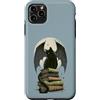 Moonlit Romantasy Society Custodia per iPhone 11 Pro Max Romantasy - Lettore, motivo: gatto nero e ali di drago