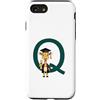 Timowo Studio Custodia per iPhone SE (2020) / 7/8 Giraffa Diploma Lettera Q Alfabeto Animale