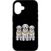 Cool 3 Hip Hop Trio Street Gold Chain Fu Custodia per iPhone 16 Golden Retriever Rap Old School Retro Streetwear anni '80 e '90