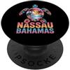Nassau Sea Turtle Tropical Bahamas Vacat Nassau Bahamas Tartaruga Marina Costiera Tramonto Arte PopSockets PopGrip Adesivo