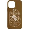 Grace And Glory Studio Custodia per iPhone 13 Pro Max Blessed Forever Christian Faith Floreale Rosa Colomba Vintage