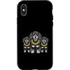 Cool 3 Hip Hop Trio Street Gold Chain Fu Custodia per iPhone X/XS Bassotto Doxie Rap Old School Retro Streetwear 80s 90s