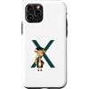 Timowo Studio Custodia per iPhone 11 Pro Giraffa Diploma Lettera X Alfabeto Animale