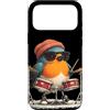 Rocking Robin Bird Outfit Custodia per iPhone 17 Pro Max Drumming Robin Bird Costume con batteria e look fresco