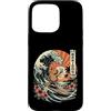 Tropical Tile Fun Custodia per iPhone 15 Pro Max Mahjong Time Capybara Surf Retro Wave Tramonto