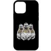 Cool 3 Hip Hop Trio Street Gold Chain Fu Custodia per iPhone 12 mini Bradipo Rap Old School Retro Streetwear 80s 90s Tre