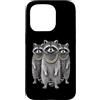 Cool 3 Hip Hop Trio Street Gold Chain Fu Custodia per iPhone 15 Pro Raccoon Trash Panda Rap Old School Retro Streetwear anni '80 e '90