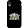Cool 3 Hip Hop Trio Street Gold Chain Fu Custodia per iPhone XR Elefante Rap Old School Retro Streetwear 80s 90s Tre