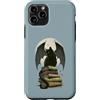 Moonlit Romantasy Society Custodia per iPhone 11 Pro Romantasy - Lettore, motivo: gatto nero e ali di drago