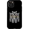 Cool 3 Hip Hop Trio Street Gold Chain Fu Custodia per iPhone 11 Pro Lemur Anello Coda Rap Old School Retro Streetwear 80s 90s