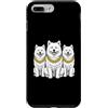 Cool 3 Hip Hop Trio Street Gold Chain Fu Custodia per iPhone 7 Plus/8 Plus Samoiedo Cane Rap Old School Retro Streetwear 80s 90s Tre