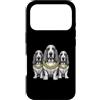 Cool 3 Hip Hop Trio Street Gold Chain Fu Custodia per iPhone 17 Pro Basset Hound Dog Rap Old School Retro Streetwear anni '80 e '90