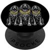Cool 3 Hip Hop Trio Street Gold Chain Fu Irish Setter Dog Rap Old School Retro Streetwear anni '80 '90 PopSockets PopGrip Adesivo