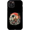 Mahjong Capybara Fun Custodia per iPhone 11 Pro Capybara Surfing Mahjong Time Tropical Beach Wave