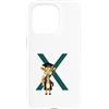 Timowo Studio Custodia per iPhone 15 Pro Giraffa Diploma Lettera X Alfabeto Animale
