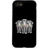 Cool 3 Hip Hop Trio Street Gold Chain Fu Custodia per iPhone SE (2020) / 7/8 Elefante Rap Old School Retro Streetwear 80s 90s Tre
