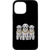 Cool 3 Hip Hop Trio Street Gold Chain Fu Custodia per iPhone 13 Pro Max Golden Retriever Rap Old School Retro Streetwear anni '80 e '90
