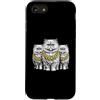 Cool 3 Hip Hop Trio Street Gold Chain Fu Custodia per iPhone SE (2020) / 7/8 Gatto persiano Rap Old School Retro Streetwear 80s 90s Tre