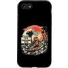 Mahjong Capybara Fun Custodia per iPhone SE (2020) / 7/8 Capybara Surfing Mahjong Time Tropical Beach Wave