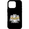 Cool 3 Hip Hop Trio Street Gold Chain Fu Custodia per iPhone 16 Pro Rana Rospo Anfibio Rap Old School Retro Streetwear 80s 90s