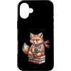 Cozy Reading Fox Book Lover Autumn Custodia per iPhone 16 Plus Cute Cozy Fox Lettura Libri Autunno Caffè