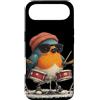 Rocking Robin Bird Outfit Custodia per iPhone Air Drumming Robin Bird Costume con batteria e look fresco