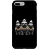 Cool 3 Hip Hop Trio Street Gold Chain Fu Custodia per iPhone 7 Plus/8 Plus Honey Badger Ratel Rap Old School, abbigliamento da strada retrò anni '80 e '90
