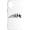 Costumi da scacchista divertenti Custodia per iPhone 16 Plus Evoluzione del giocatore scacchi Giochi da tavolo per