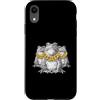 Cool 3 Hip Hop Trio Street Gold Chain Fu Custodia per iPhone XR Rana Rospo Anfibio Rap Old School Retro Streetwear 80s 90s
