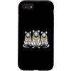 Cool 3 Hip Hop Trio Street Gold Chain Fu Custodia per iPhone SE (2020) / 7/8 Topo Rat Rap Old School Retro Streetwear 80s 90s Tre
