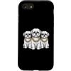 Cool 3 Hip Hop Trio Street Gold Chain Fu Custodia per iPhone SE (2020) / 7/8 Shih Tzu Dog Rap Old School Retro Streetwear anni '80 '90 Tre