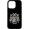 Cool 3 Hip Hop Trio Street Gold Chain Fu Custodia per iPhone 15 Pro Max Rat Mouse Rap Old School Retro Streetwear 80s 90s Tre