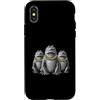 Cool 3 Hip Hop Trio Street Gold Chain Fu Custodia per iPhone X/XS Alligator Crocodile Rap Old School Retro Streetwear anni '80 e '90