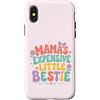 Mini Me Sayings Custodia per iPhone X/XS Mama Costoso Piccolo Bestie Bambini Floreale Umorismo