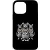Cool 3 Hip Hop Trio Street Gold Chain Fu Custodia per iPhone 13 Pro Max Rat Mouse Rap Old School Retro Streetwear 80s 90s Tre