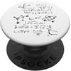 Physics Science Math Formula di fisica ed equazione Formule matematiche Insegnante Studente PopSockets PopGrip Adesivo