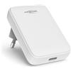 ANSMANN Caricabatterie rapido USB-C piatto e sottile, adattatore universale per iPhone 16/15/14/13/12/11 Pro Max, Samsung, Android