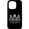Cool 3 Hip Hop Trio Street Gold Chain Fu Custodia per iPhone 15 Pro Honey Badger Ratel Rap Old School, abbigliamento da strada retrò anni '80 e '90