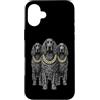 Cool 3 Hip Hop Trio Street Gold Chain Fu Custodia per iPhone 16 Plus Irish Setter Dog Rap Old School Retro Streetwear anni '80 '90