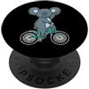 Cycling animal bike sport riding hobby t Koala con Bicicletta PopSockets PopGrip Adesivo