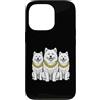 Cool 3 Hip Hop Trio Street Gold Chain Fu Custodia per iPhone 13 Pro Samoiedo Cane Rap Old School Retro Streetwear 80s 90s Tre