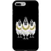 Cool 3 Hip Hop Trio Street Gold Chain Fu Custodia per iPhone 7 Plus/8 Plus Pollo, gallina, gallo, rap, vecchia scuola, retrò, streetwear anni '80 e '90