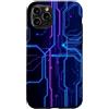 AI Hardware Microchip Tech Custodia per iPhone 11 Pro Computer Circuit Board Tech Grafico Nerd Geek
