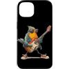 Rocking Robin Bird Outfit Custodia per iPhone 13 Impressionante Robin Bird con chitarra elettrica per ragazzi e ragazze