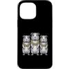 Cool 3 Hip Hop Trio Street Gold Chain Fu Custodia per iPhone 13 Pro Max Cavia Rap Old School Retro Streetwear 80s 90s Tre