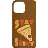 Kawaii Side Custodia per iPhone 13 Pro Max Simpatico design con pizza, stile cartone animato