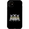 Cool 3 Hip Hop Trio Street Gold Chain Fu Custodia per iPhone 11 Topo Rat Rap Old School Retro Streetwear 80s 90s Tre